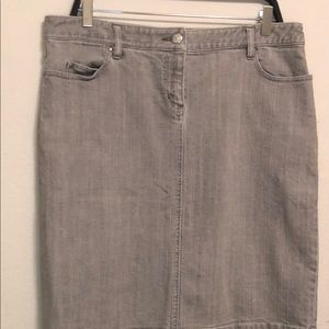 VGUC Vintage CAbi grey denim skirt